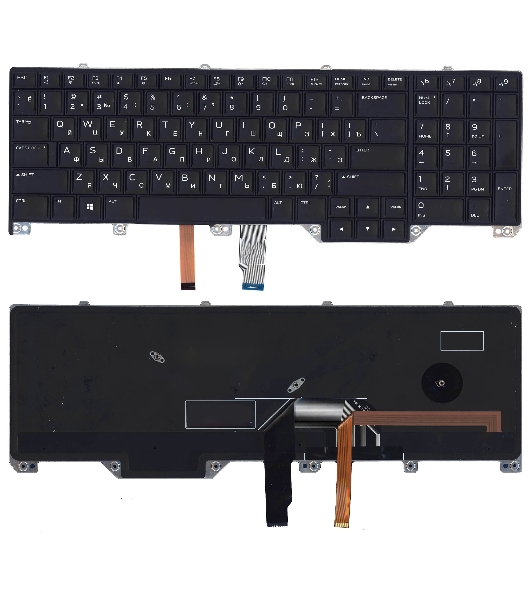 Клавиатура для ноутбука Dell Alienware 17 R4 черная с подсветкой