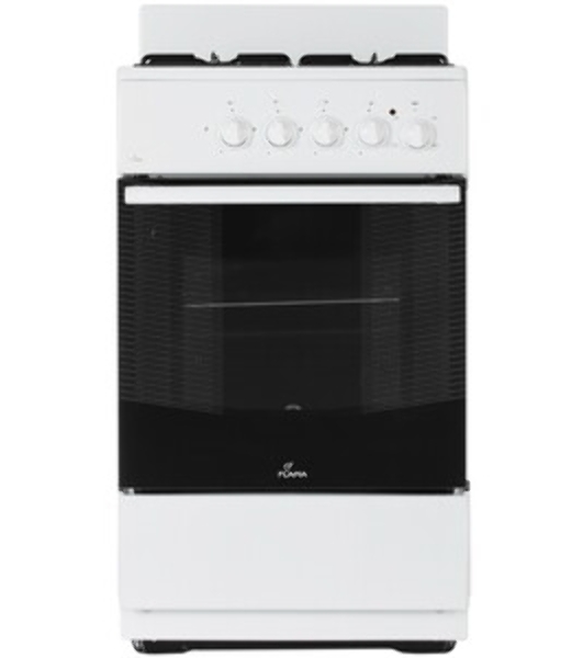 Плита Комбинированная Flama AK 1416 W белый (без крышки) реш.эмаль