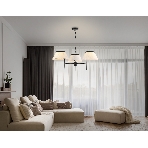Светильник Ambrella light LH72451/3 BK/WH черный/белый Е14/3 max 40W D800*290-1080, фото4