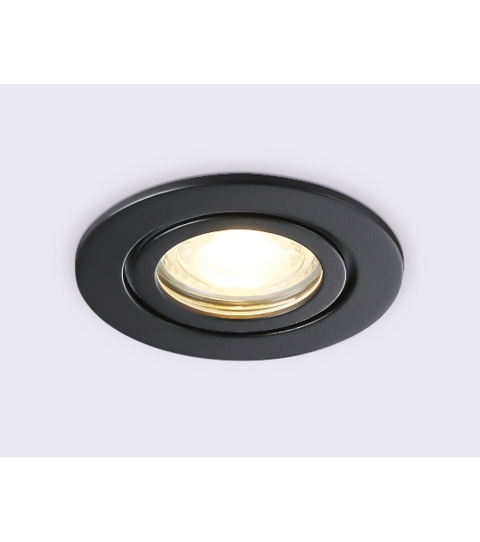 Светильник Ambrella light TN1151 BK черный IP44 GU5.3 D85*28