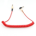 Кабель Cablexpert аудио 90˚ спиральный CCAB-02-35MMLC-1.8MR. 3.5 Jack (M)/3.5 Jack (M), красный, 1.8м, блистер, фото2