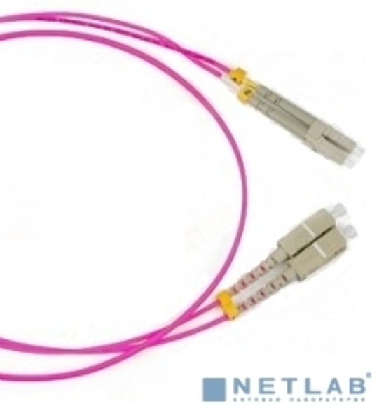 Патч-корд Hyperline FC-D2-504-LC/PR-LC/PR-H-10M-LSZH-MG Патч-корд волоконно-оптический (шнур) MM 50/125(OM4), LC-LC, duplex, LSZH, 10 м