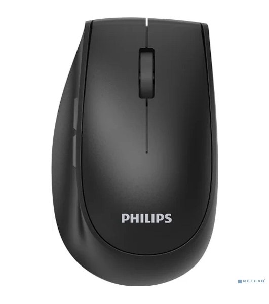 Мышь беспроводная Philips SPK7627 черный, 1600 dpi, радиоканал, Bluetooth, USB, кнопки - 5