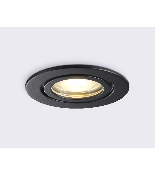Светильник Ambrella light TN1151 BK черный IP44 GU5.3 D85*28