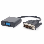 Переходник DVI-D-VGA Cablexpert A-DVID-VGAF-01, 25M/15F, кабеля 0,2м, черный, пакет, фото2