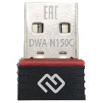 Сетевой адаптер Wi-Fi Digma DWA-N150C N150 USB 2.0 (ант.внутр.) 1ант. (упак.:1шт), фото 1