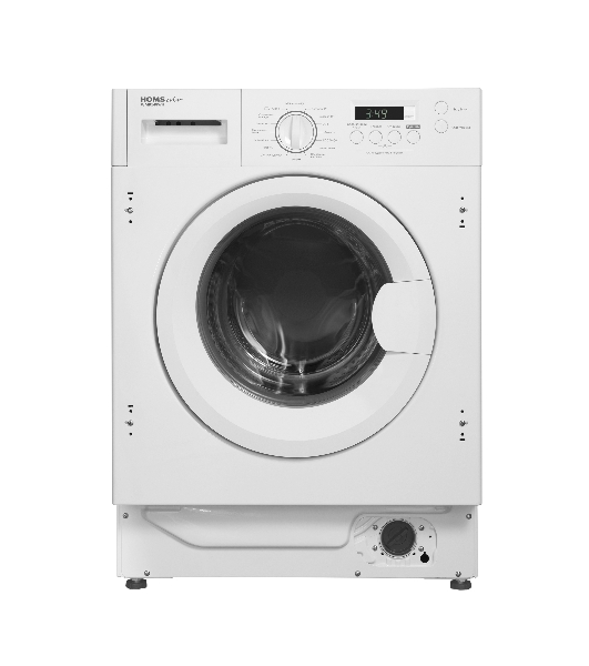 Стиральная машина встраиваемая HOMSair WMB148WH белый, загрузка фронтальная 8 кг, 1400 об/мин, класс A+++