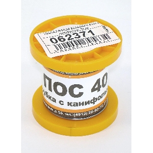 Припой ПОС-40 диаметр 1,5 мм с канифолью 50 гр