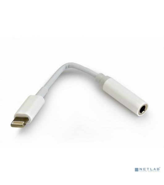 Переходник USB Cablexpert CCA-LM3.5F-01-W, Lightning/Jack3.5F, белый