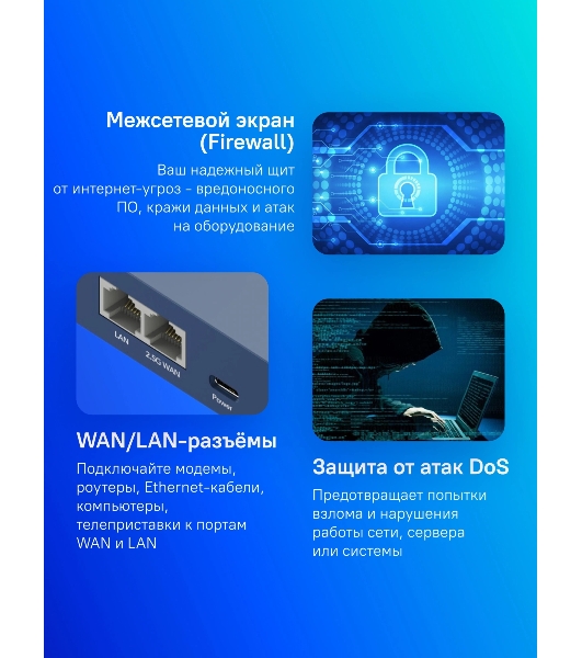 Маршрутизатор Cudy TR3000, AX3000, 2,5 Gbит/с (WAN) + 1 Gbит/с (LAN)1 USB3.0, MU-MIMO, Mesh (TR3000)