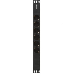 Блок розеток горизонтальный ExeGate ServerPro PDU-19H601 Al-6S-C14, 19', 1U, Алюминий, 6 Schuko, С14, черный, фото4