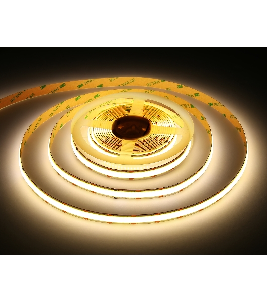 Светодиодная лента Ambrella light GS4802 COB 616Led/19W m/ 24V IP20 4500K/ 5m*12mm*2mm (2 конт.)