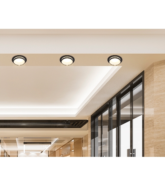 Светильник Ambrella light TN30708 BK черный GU5.3 D92*36