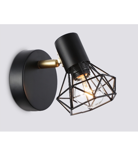 Светильник Ambrella light TR8655 BK/GD черный/золото E14 max 60W 170*100*140