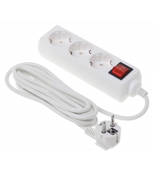 Сетевой фильтр Buro BU-PS3.3/W 3 м, 3 розетки, белый (пакет ПЭ)