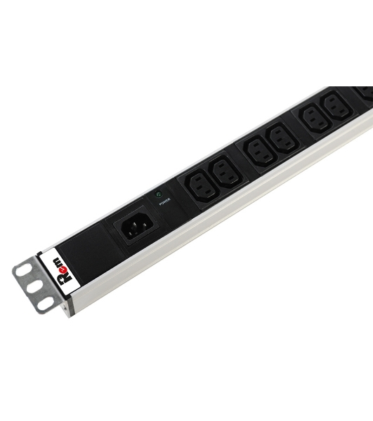 Аксессуар ЦМО Блок розеток Rem-10 без шнура с инд., 10 IEC 60320 C13, вход IEC 60320 C14, 10A, алюм., 19' (R-10-10C13-I-440-Z)