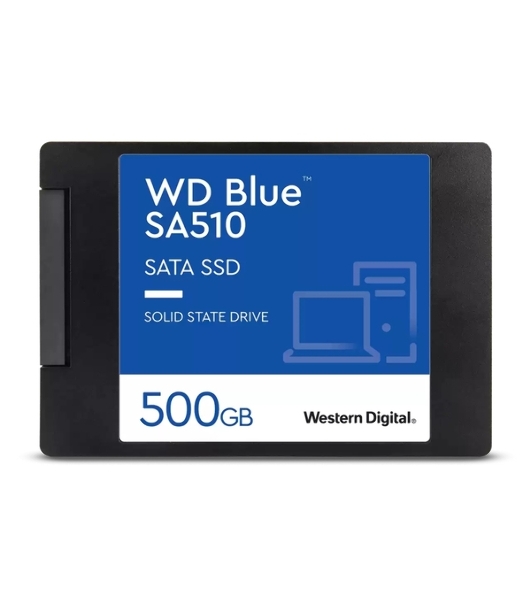 Накопитель SSD WD Blue SA510 WDS500G3B0A, 500GB, SATA III, 2.5', R/W 560/510