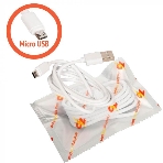 Кабель Micro USB ZeepDeep OneLove 3A FastCharging, 1m, white, фото4