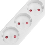 Удлинитель Rexant STANDARD 3 гнезда, 3 м, 2х1,0 мм², б/з, белый, фото2