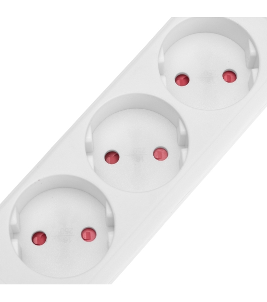 Удлинитель Rexant STANDARD 3 гнезда, 3 м, 2х1,0 мм², б/з, белый