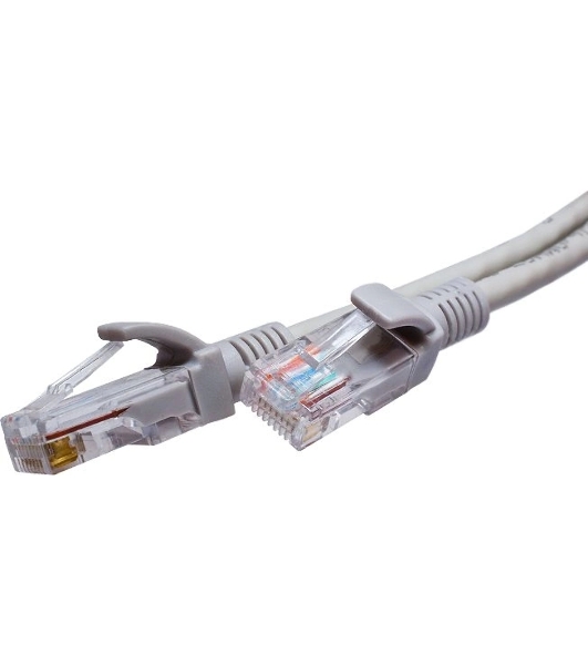 Патч-корд Suprlan 10-0142 UTP RJ-45 вил.-вилка RJ-45 cat.5e 1м серый LSZH 24AWG
