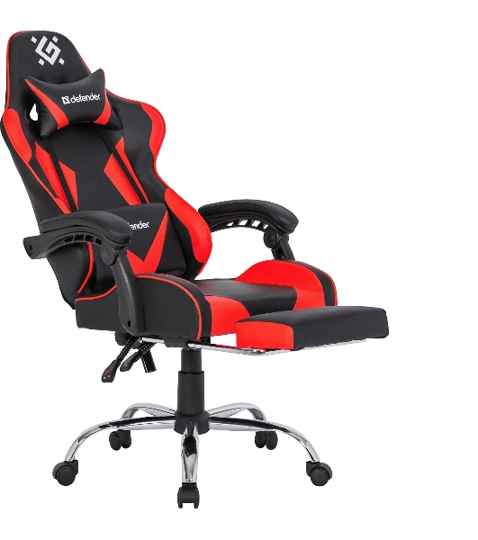 Кресло игровое Defender PILOT RED/BLACK