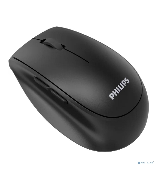 Мышь беспроводная Philips SPK7627 черный, 1600 dpi, радиоканал, Bluetooth, USB, кнопки - 5