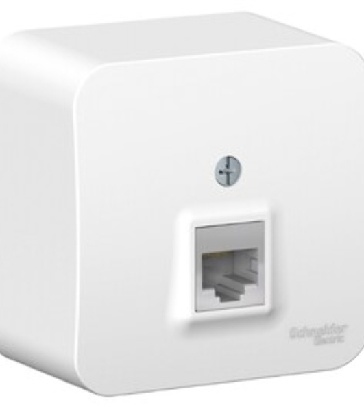 Розетка компьютерная ОП Blanca RJ45 кат.5e изол. пласт. бел. SchE BLNIA045001