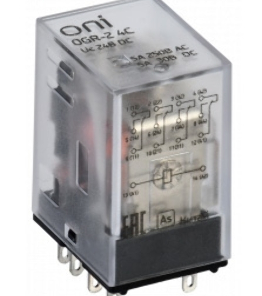 Реле общего назначения OGR-2 4C 24В DC ONI OGR-2-4C-DC24V