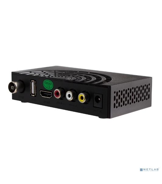 Приставка для цифрового ТВ Hyundai H-DVB440 черный, DVB-T2, DVB-T, DVB-C, HDMI, USB 2.0 x2