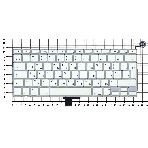 Клавиатура для ноутбука MacBook A1342 2009/2010 белая 13,3' большой Enter, фото2