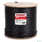 Кабель витая пара Rexant U/UTP, cat.5e, PE, 16PR, 24AWG, OUTDOOR, SOLID, черный, 305м, фото3