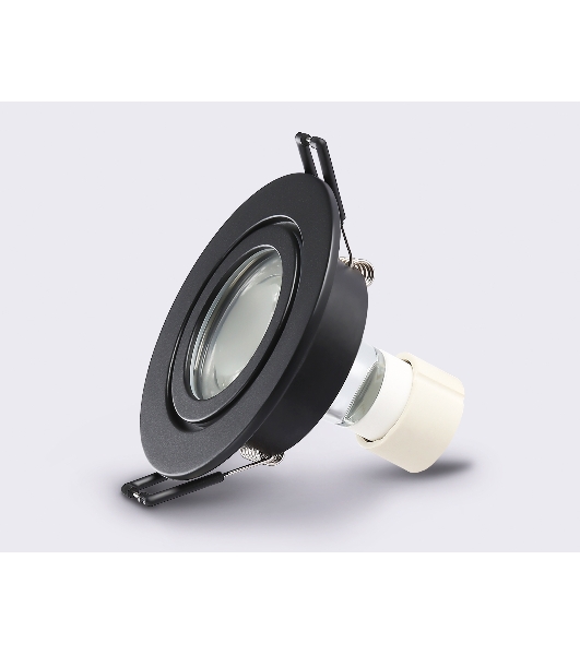 Светильник Ambrella light TN1151 BK черный IP44 GU5.3 D85*28