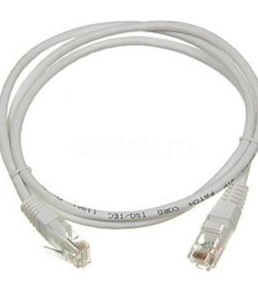 Патч-корд LANMASTER FTP TWT-45-45-2.0/S-GY_10PC вилка RJ-45-вилка RJ-45 кат.5е 2м серый ПВХ (уп.:1шт)