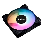 Вентилятор для корпуса Digma DFAN-FRGb1 черный, 120 мм, 1200 об/мин, 23 дБ, 4 pin, фото 1