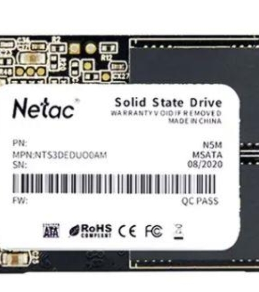Накопитель SSD Netac N5M, 1000Gb, mSATA, R/W 560/520