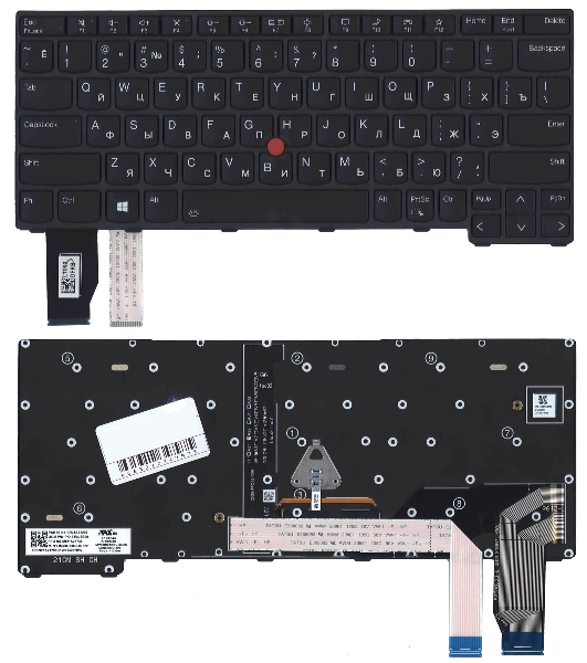 Клавиатура для ноутбука Lenovo ThinkPad X13 Gen 2 черная