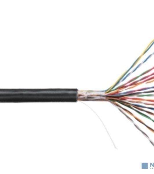Кабель витая пара Rexant U/UTP, cat.5e, PE, 16PR, 24AWG, OUTDOOR, SOLID, черный, 305м