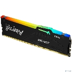 Оперативная память Kingston Fury Beast, DDR5, 32Gb (1x32Gb), 6000MHz, CL30, DIMM, с радиатором, RGb, черный, фото5