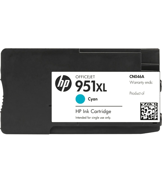 Картридж струйный HP 951XL CN046AE голубой для HP OJ Pro 8100/8600 (1500 стр.)