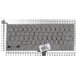 Клавиатура для ноутбука MacBook A1342 2009/2010 белая 13,3' большой Enter