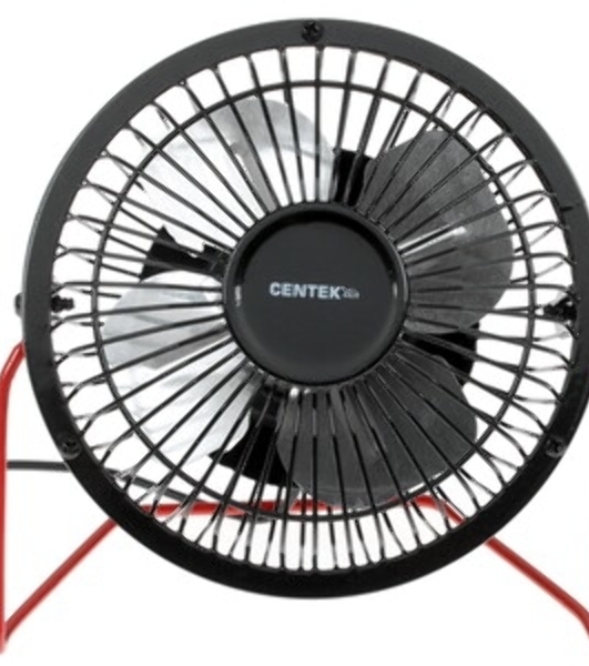 Вентилятор Centek CT-5040 чёрный, настольный, 2.5 Вт, 1 скорость, 10.4 см
