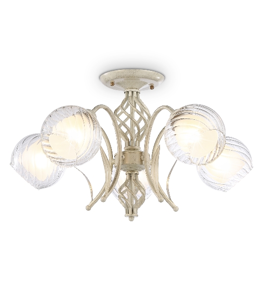 Светильник Ambrella light TR3066/5 WH/GD белый/золото E27*5 max 40W D590*340