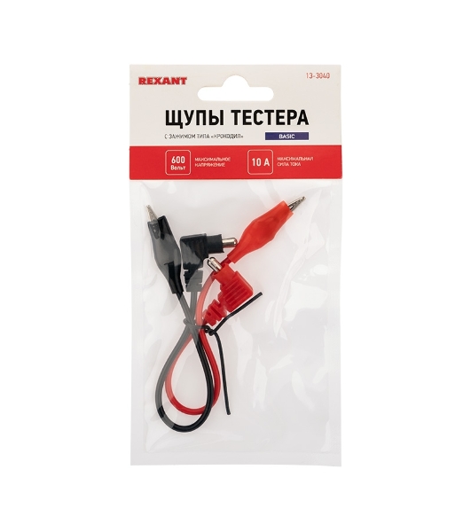 Щупы тестера с зажимом типа 'крокодил' Rexant REX10