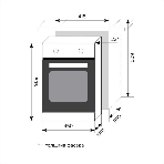 Духовой шкаф LEX EDP 4590 BL Matt Editionобъем 55л, LED таймер, 9 функций, встраиваемый, фото6