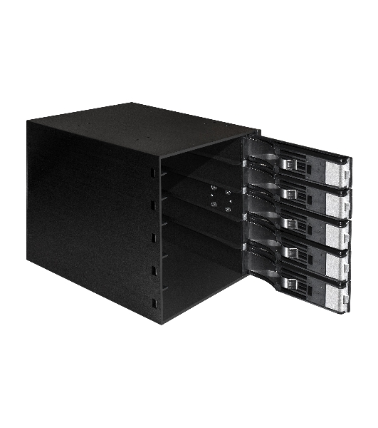 Корзина для HDD ExeGate EX289284RUS HS535-12G (универсальная, на 5*3,5' SATA3/12G SAS HDD, занимает 3*5,25' отсека)