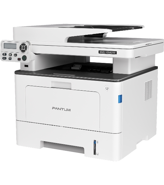 МФУ лазерное Pantum BM5100ADW, A4, ч/б, печ. до 40 стр/мин., скан. до 24 стр/мин., 1200x1200dpi, USB, RJ-45, Wi-Fi, проектная модель