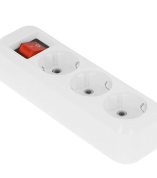Удлинитель Smartbuy (SBE-16-3-02-ZS) 3 гнз х 2,0 м (16А/3.5 кВт, ПВС 3х1.0)
