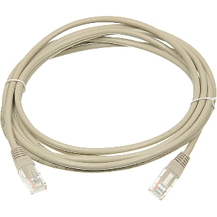 Патч-корд LANMASTER UTP TWT-45-45-3.0-GY вилка RJ-45-вилка RJ-45 cat.5е 3м серый ПВХ