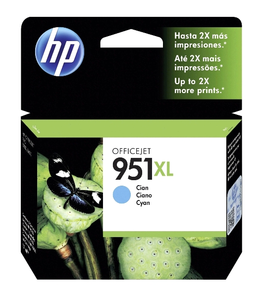 Картридж струйный HP 951XL CN046AE голубой для HP OJ Pro 8100/8600 (1500 стр.)